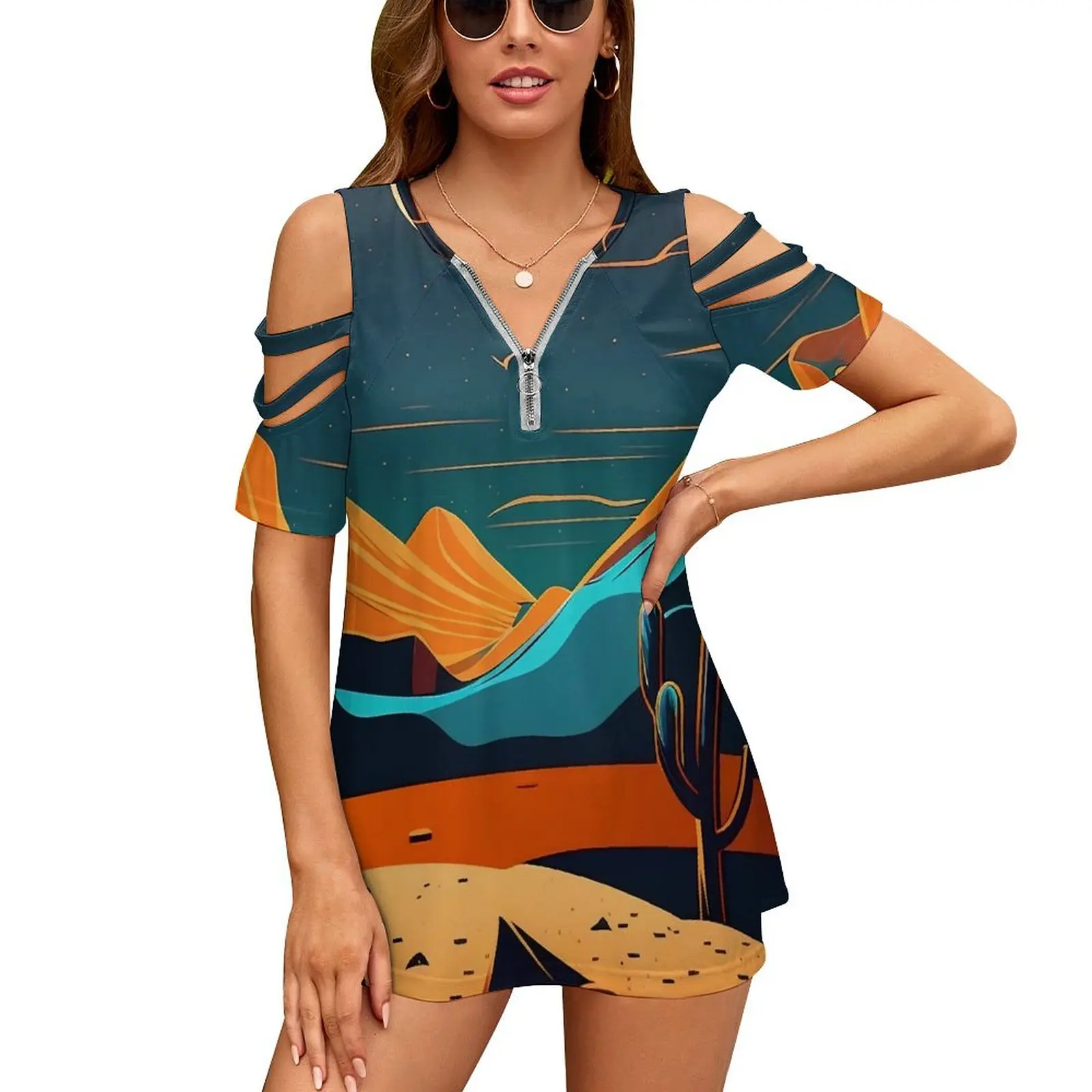 Футболки Desert At Night, простая футболка с принтом Луны и V-образным вырезом, кавайные футболки оверсайз с открытыми плечами, женская одежда с графическим принтом для дня рождения
Футболки Desert At Night, простая футболка с принтом Луны и V-образным вырезом, кавайные футболки оверсайз с открытыми плечами, женская одежда с графическим принтом для дня рождения