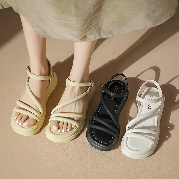 Clogs With Heel 2023 Summer Sale Of Women's Shoes Clear Sandals Increasing Height All-Match Buckle Strap Med Muffins shoe Suit F 
Clogs With Heel 2023 Summer Sale Of Women's Shoes Clear Sandals Increasing Height All-Match Buckle Strap Med Muffins shoe Suit F
