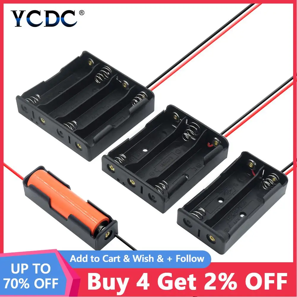 YCDC DIY New 1 2 3 4 Slots 18650 Battery Storage Case Holder Box With Lead Wire 18650 Rechargeable Battery Protection Container
YCDC DIY New 1 2 3 4 Slots 18650 Battery Storage Case Holder Box With Lead Wire 18650 Rechargeable Battery Protection Container