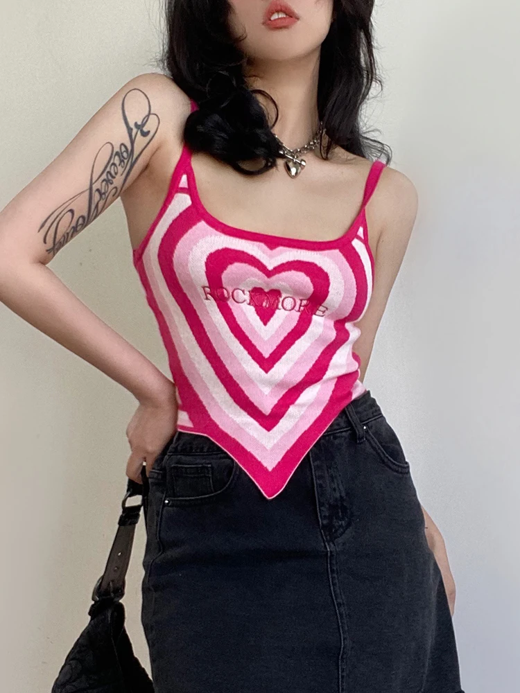 IAMHOTTY Heart Print Knitted Crop Top y2k Pink Sleeveless Camisole Women Backless Sexy Tank Top Aesthetic Cute Vest Kawaii Tops
IAMHOTTY Heart Print Knitted Crop Top y2k Pink Sleeveless Camisole Women Backless Sexy Tank Top Aesthetic Cute Vest Kawaii Tops