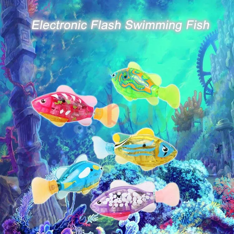 Flash Swimming Electronic Pet Fish Bath Toys for Children Kids Bathtub Battery Powered Swim Robotic for Fishing Tank Decoration
Flash Swimming Electronic Pet Fish Bath Toys for Children Kids Bathtub Battery Powered Swim Robotic for Fishing Tank Decoration