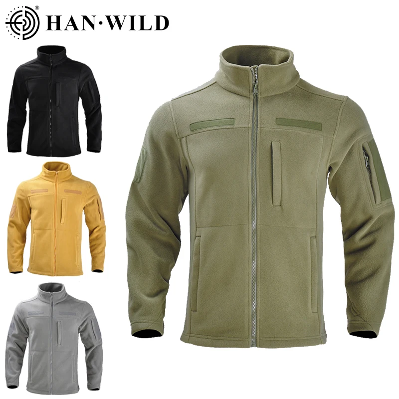 HAN WILD Fleece Jacket Military Clothing Thermal Coat Tactical Lapel Jacket Outdoor Sports Hiking Outdoor Army Hunting Jackets
HAN WILD Fleece Jacket Military Clothing Thermal Coat Tactical Lapel Jacket Outdoor Sports Hiking Outdoor Army Hunting Jackets