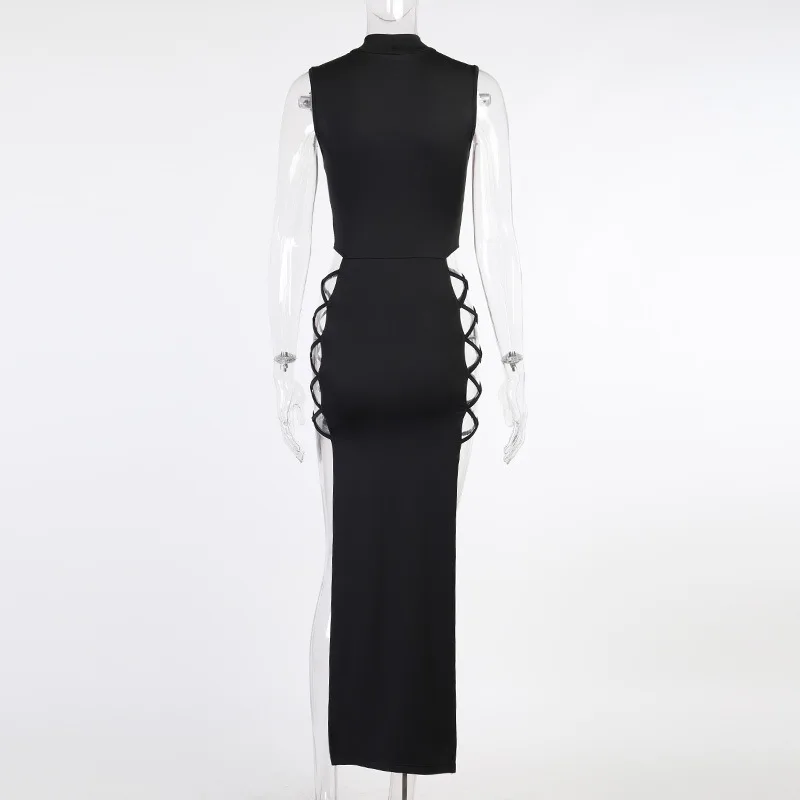 Elegant Black Sleeveless Bandage Sexy Dress for Women Club Party Backless Tank Dresses Skinny Fashion Summer 2021
Elegant Black Sleeveless Bandage Sexy Dress for Women Club Party Backless Tank Dresses Skinny Fashion Summer 2021