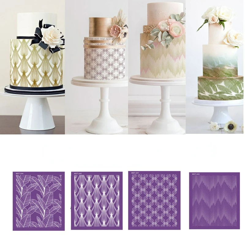 New Feather Banana Leaft Lace Cake Printing Mold Cloth Pattern Meteor Spray Flower Mold DIY Fondant Template Cake Stencils Decor
New Feather Banana Leaft Lace Cake Printing Mold Cloth Pattern Meteor Spray Flower Mold DIY Fondant Template Cake Stencils Decor