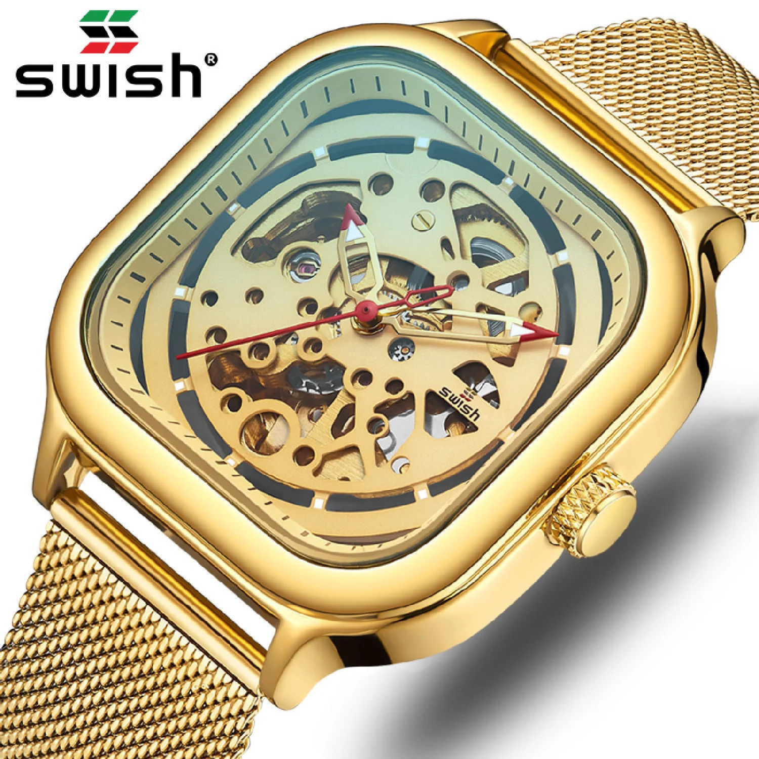 Brand Design Mens Automatic Watch Luxury Golden Mechanical Wristwatch Stainless Steel Waterproof Clock for Men Relogio Masculino
Brand Design Mens Automatic Watch Luxury Golden Mechanical Wristwatch Stainless Steel Waterproof Clock for Men Relogio Masculino