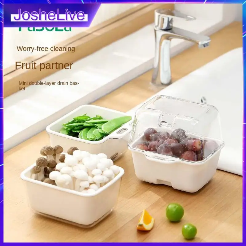 Drained Smoothly Mini Double Drain Basket Drain Basket For Washing Fruit Kitchen Rice Washing Artifact Pp Fruit Bowl 1pcs
Drained Smoothly Mini Double Drain Basket Drain Basket For Washing Fruit Kitchen Rice Washing Artifact Pp Fruit Bowl 1pcs