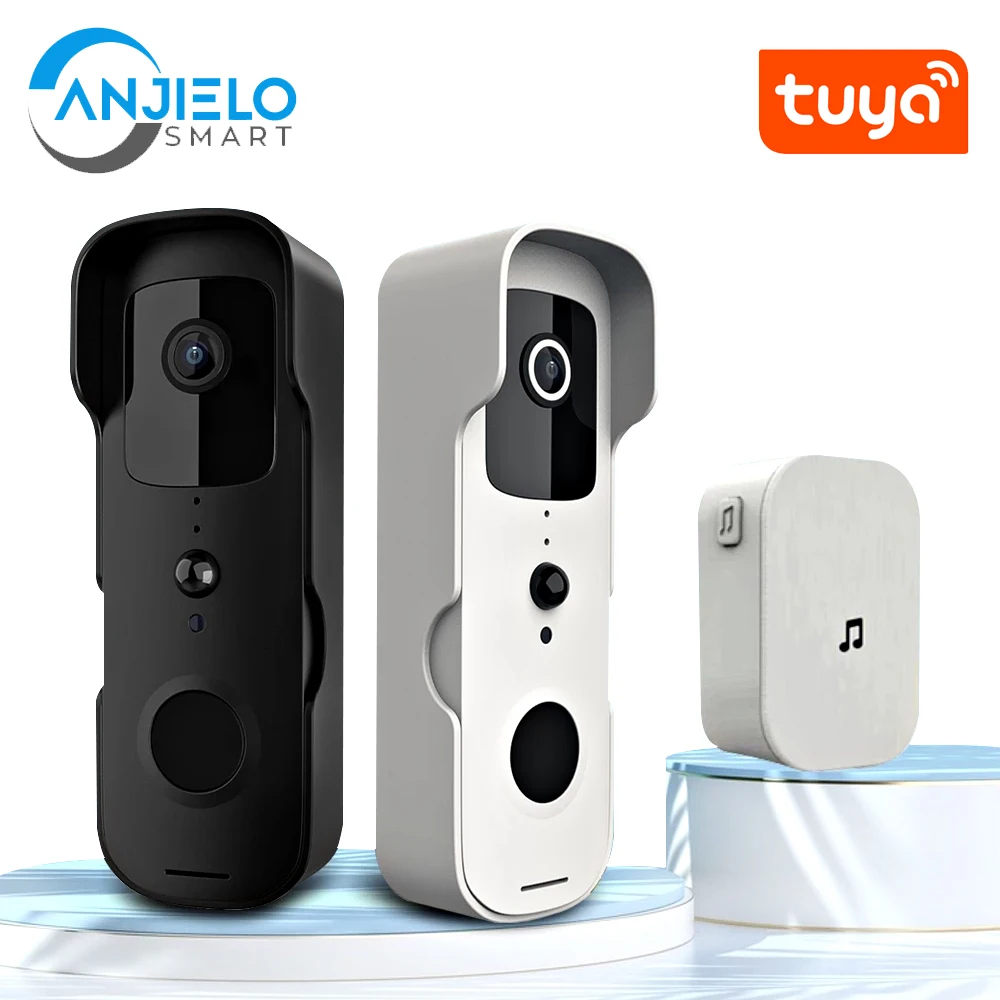 1080P WiFi Video Intercom Door Bell Tuya Smart Video Doorbell IP Camera Two-Way Audio Works With Alexa Echo Show Google Home
1080P WiFi Video Intercom Door Bell Tuya Smart Video Doorbell IP Camera Two-Way Audio Works With Alexa Echo Show Google Home