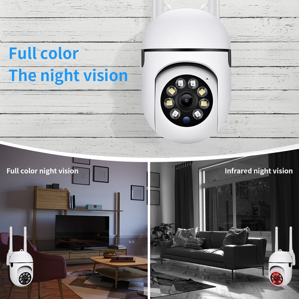 2.4G WiFi IP Security Camera Night Vision 2MP 1080P HD Security Camera 360 Rotating Security Protection Camera Indoor Monitoring
2.4G WiFi IP Security Camera Night Vision 2MP 1080P HD Security Camera 360 Rotating Security Protection Camera Indoor Monitoring