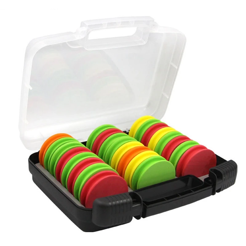 

24Pcs Fishing and Rigging Foam Spools Sponge Combo for Line Leader Organizer Storage Accessories