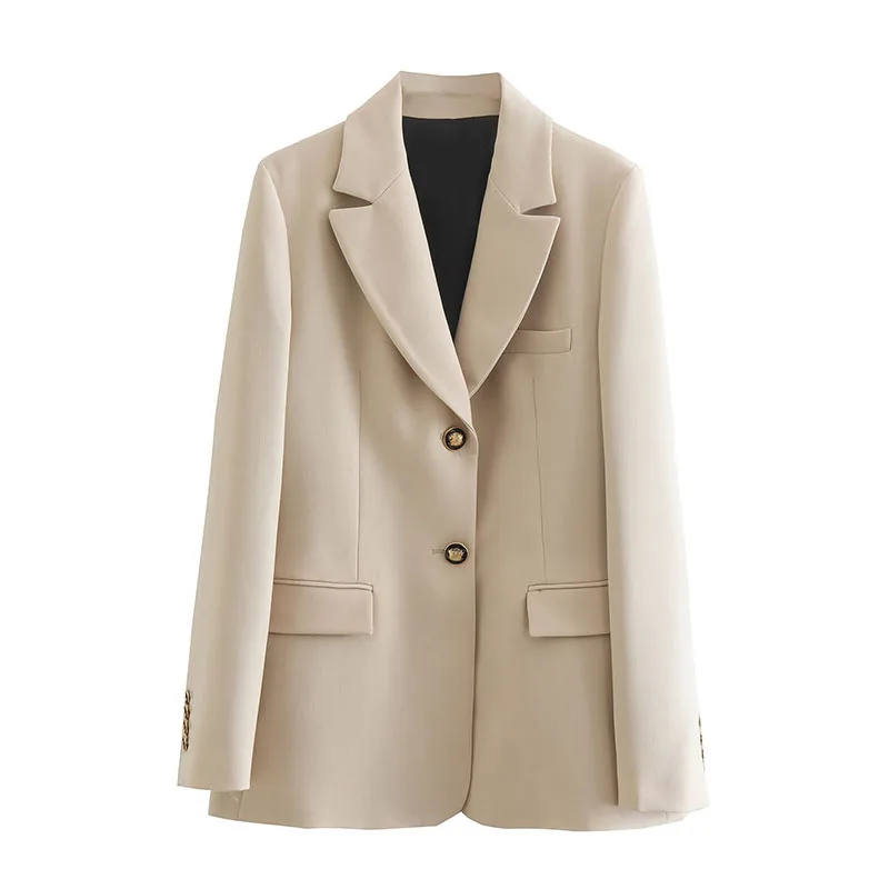Solid Color Chic Office Lady Blazers For Women Elegant Stylish Coats 2023 Women's Long Sleeve Single Breasted Slim Blazer
Solid Color Chic Office Lady Blazers For Women Elegant Stylish Coats 2023 Women's Long Sleeve Single Breasted Slim Blazer
