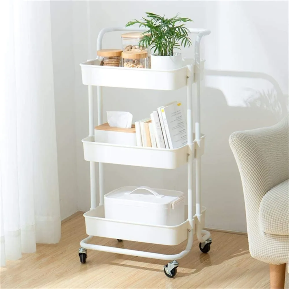 16.5 X 13.8 X 34.2 Inch Utility Carts With Wheels Practical Handle And ABS Storage Basket 3 Tier Rolling Cart Organizer
16.5 X 13.8 X 34.2 Inch Utility Carts With Wheels Practical Handle And ABS Storage Basket 3 Tier Rolling Cart Organizer