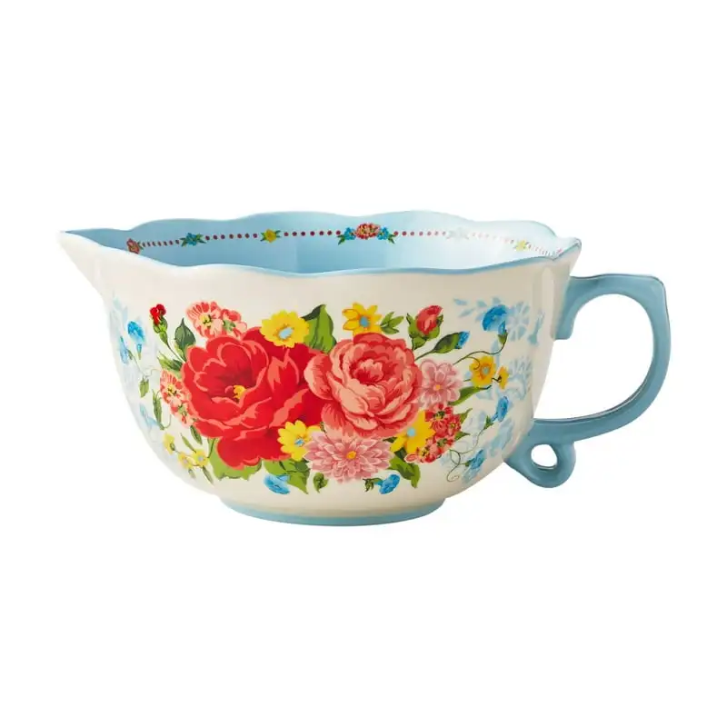 Rose 12-Inch Ceramic Batter Mixing Bowl with Spout Baking tray for oven Metal bundt cake pan Cooling rack Cake pan for baking Pl
Rose 12-Inch Ceramic Batter Mixing Bowl with Spout Baking tray for oven Metal bundt cake pan Cooling rack Cake pan for baking Pl