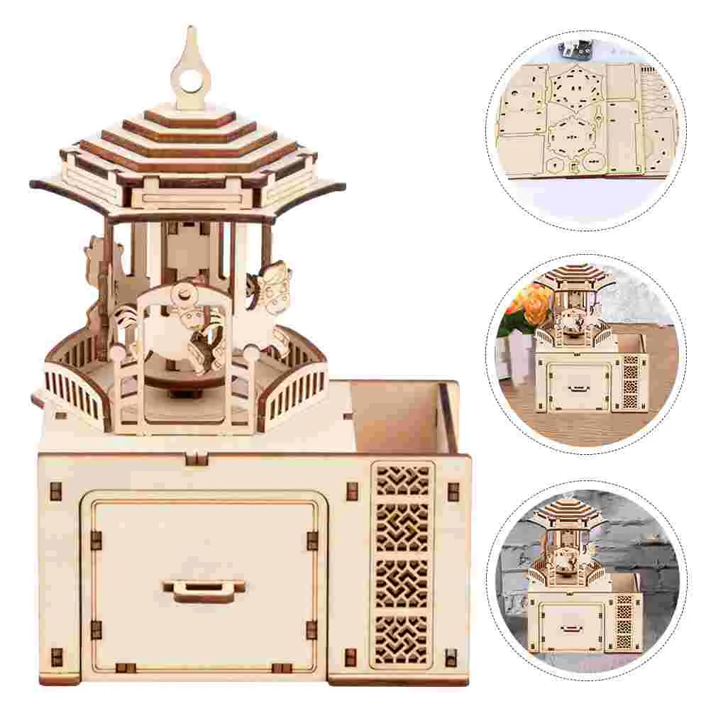 Puzzle Toy 3D Wooden Carousel Jigsaw Box Educational Assembly Brainteaser Christmas Horse Round Crafts Kids Kit Building Party
Puzzle Toy 3D Wooden Carousel Jigsaw Box Educational Assembly Brainteaser Christmas Horse Round Crafts Kids Kit Building Party