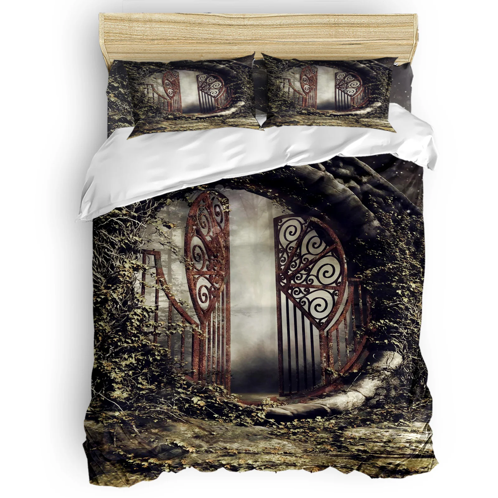 Iron Gate Round Rusty Spooky Rattan Fog Comfortable Household Goods Bedroom Bed Luxury Duvet Cover 2/3/4 Pieces
Iron Gate Round Rusty Spooky Rattan Fog Comfortable Household Goods Bedroom Bed Luxury Duvet Cover 2/3/4 Pieces