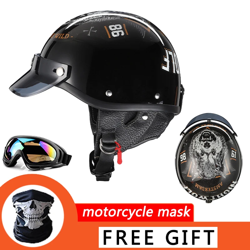 Motorcycle Helmet Scooter Vintage Helmet Casco motocross capacete de moto casque For Vespa Suzuki TL1000R SV1000S GSXR1300
Motorcycle Helmet Scooter Vintage Helmet Casco motocross capacete de moto casque For Vespa Suzuki TL1000R SV1000S GSXR1300