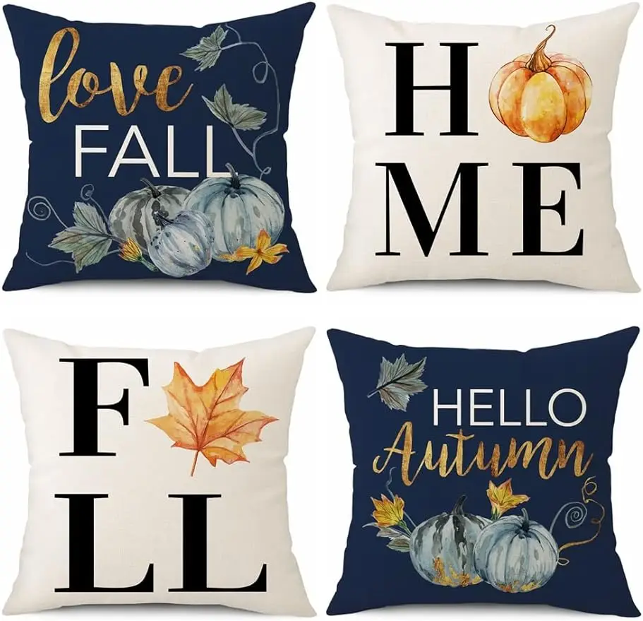 

Осенняя наволочка, искусственная кожа, для дома, Осенний урожай, наволочка для дивана, украшение для дома