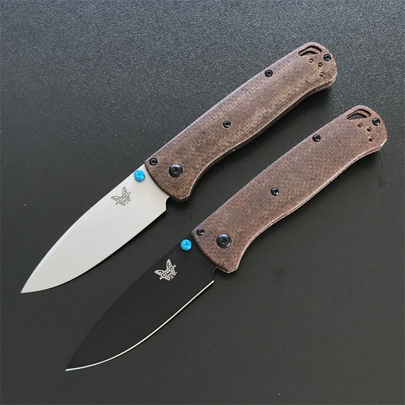 

Outdoor BENCHMADE 535 Bugout Flax Handle Folding Knife Camping Safety Defense Pocket Knives EDC Tool
