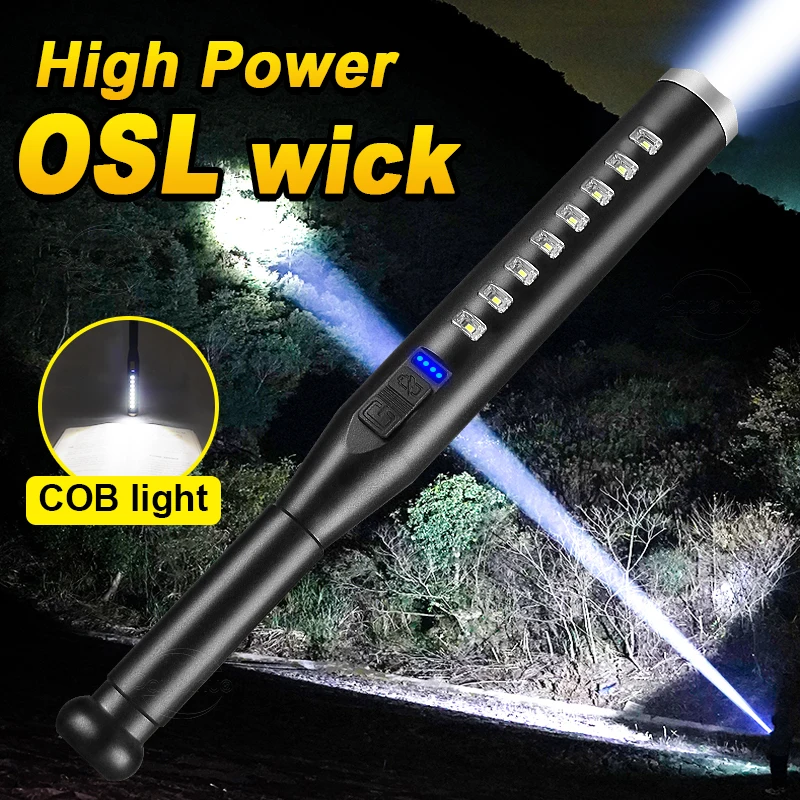 Super Powerful LED Baseball Flashlight Torch Telescopic Bat Rechargeable Tactical Flashlights Built-in battery Self Defense Lamp
Super Powerful LED Baseball Flashlight Torch Telescopic Bat Rechargeable Tactical Flashlights Built-in battery Self Defense Lamp