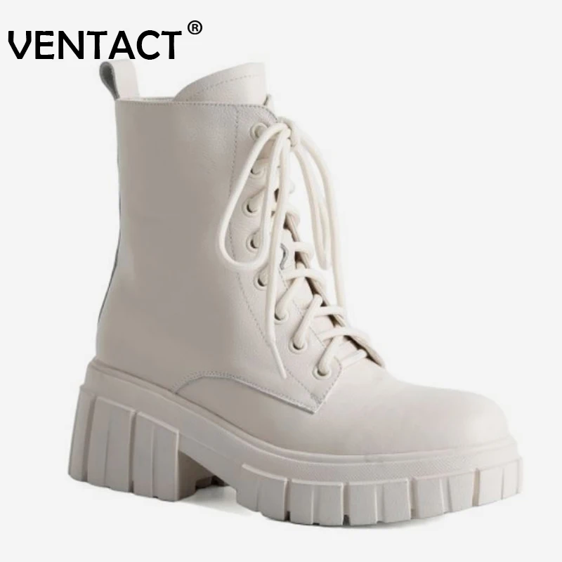 VENTACT Size 33-43 Genuine Leather Ankle Boots Women Shoes Thick Bottom Platform Fashion Short Boot Ins Style Female Footwear
VENTACT Size 33-43 Genuine Leather Ankle Boots Women Shoes Thick Bottom Platform Fashion Short Boot Ins Style Female Footwear