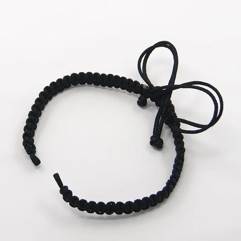 NBEADS 2PCS Braided Nylon Cord for DIY Bracelet Making Black 145~155x5x2mm
NBEADS 2PCS Braided Nylon Cord for DIY Bracelet Making Black 145~155x5x2mm