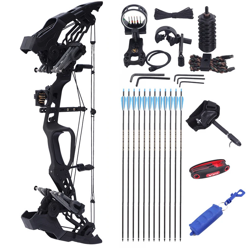 20-60lbs Archery Steel Ball Dual Purpose Composite Pulley Bow And Arrow Set Speed 330/460 FPS For Hunting Shooting Practice
20-60lbs Archery Steel Ball Dual Purpose Composite Pulley Bow And Arrow Set Speed 330/460 FPS For Hunting Shooting Practice