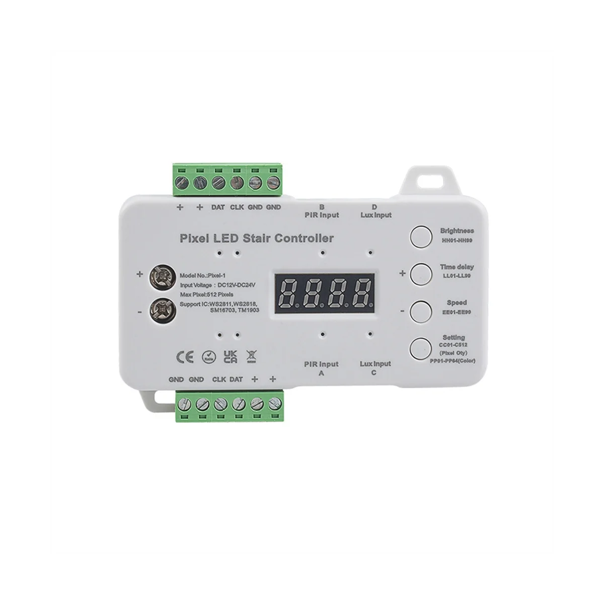 Human Body Induction Light Sense Controller Stair Running Water Lamp Monochrome Colorful Light Intelligent Controller
Human Body Induction Light Sense Controller Stair Running Water Lamp Monochrome Colorful Light Intelligent Controller