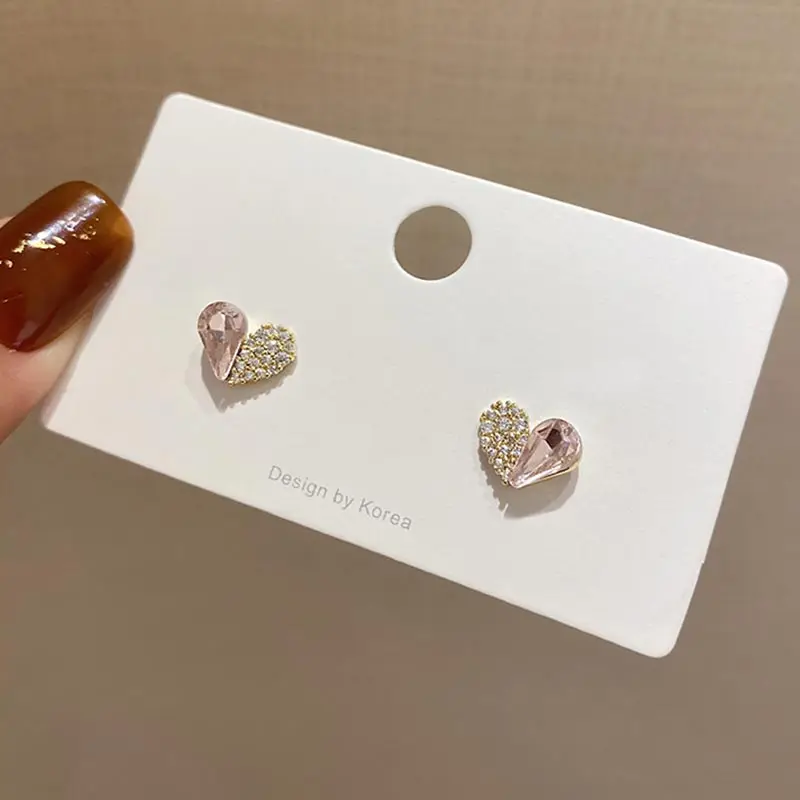 Trendy Shining Crystal Earrings for Women Cute Small Heart Stud Earring Women's Ear Piercing Accessories Jewelry Dropshipping
Trendy Shining Crystal Earrings for Women Cute Small Heart Stud Earring Women's Ear Piercing Accessories Jewelry Dropshipping