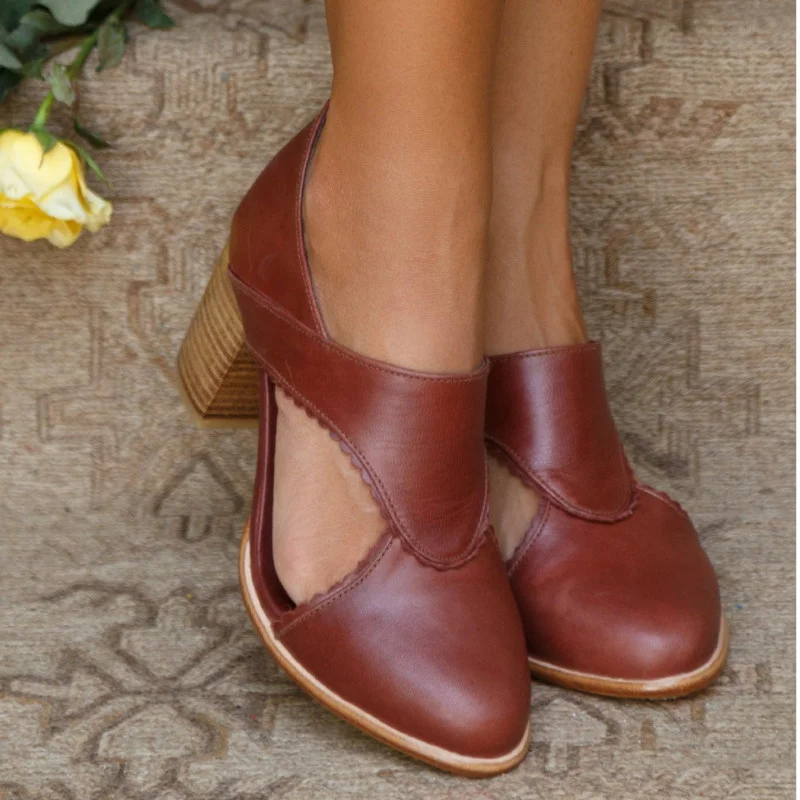 Womens Daily Brown Block High Heel Summer Hollow Out Oxford Shoes Women's Shoes 2022 Autumn Ankle Boots Office Shoes
Womens Daily Brown Block High Heel Summer Hollow Out Oxford Shoes Women's Shoes 2022 Autumn Ankle Boots Office Shoes