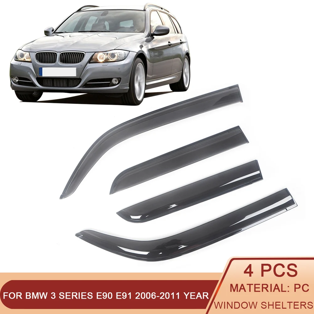 For BMW 3 Series E90 E91 2006-2011 Auto Black Tinted Car Side Window Visor Guard Vent Awnings Shelters Rain Guard Door Ventvisor
For BMW 3 Series E90 E91 2006-2011 Auto Black Tinted Car Side Window Visor Guard Vent Awnings Shelters Rain Guard Door Ventvisor