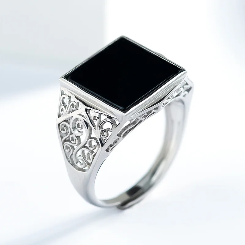 Mai Chuang/ Hand Carved/ Silver Inlay Mo Cui Men's Ring Fashion Elegant Personality Jewelry Men Women Adjustable Couple Gift
Mai Chuang/ Hand Carved/ Silver Inlay Mo Cui Men's Ring Fashion Elegant Personality Jewelry Men Women Adjustable Couple Gift
