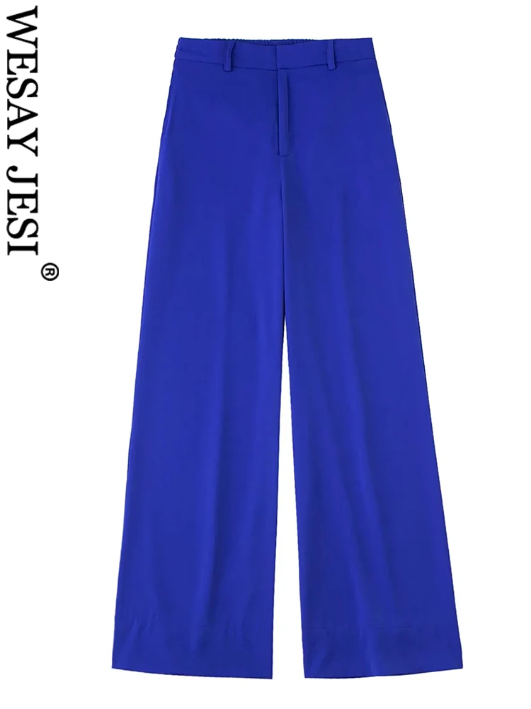 WESAY JESI New Back Elastic Loose Lightweight Ladies Trousers Fashion Solid Color Premium Straight Drape Women's Wide Leg Pants
WESAY JESI New Back Elastic Loose Lightweight Ladies Trousers Fashion Solid Color Premium Straight Drape Women's Wide Leg Pants