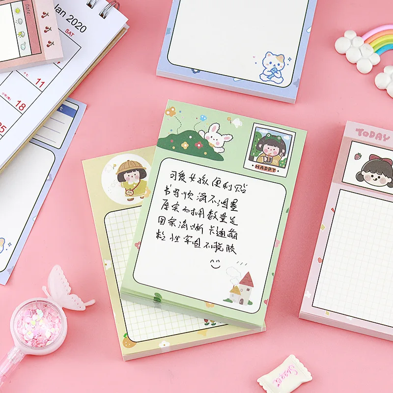 Memo Pads Ins Tearable Sticky Note Sticker Cartoon Cute Cartoon Girl Heart Note Book Girl Sticky Note Portable Stationery
Memo Pads Ins Tearable Sticky Note Sticker Cartoon Cute Cartoon Girl Heart Note Book Girl Sticky Note Portable Stationery