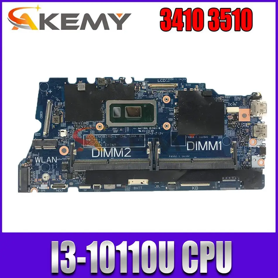 Original Laptop motherboard For DELL 3410 3510 Mainboard I3-10110U CPU CN-02G2J7 02G2J7 17946-1
Original Laptop motherboard For DELL 3410 3510 Mainboard I3-10110U CPU CN-02G2J7 02G2J7 17946-1