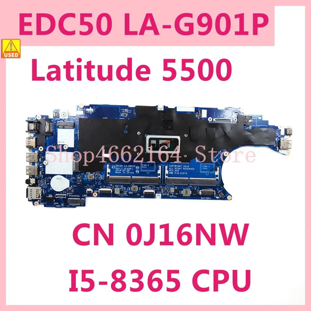 EDC50 LA-G901P с процессором i5-8365u CN 0J16NW J16NW, материнская плата для Dell Latitude 5500, материнская плата для ноутбука 100%, протестированная, рабочее использо...
EDC50 LA-G901P с процессором i5-8365u CN 0J16NW J16NW, материнская плата для Dell Latitude 5500, материнская плата для ноутбука 100%, протестированная, рабочее использо...