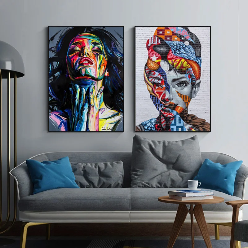 Colorful Woman Abstract Painting Canvas Painting Printing Poster Picture Wall Art Bedroom Living Room Home Decor Art Frameless
Colorful Woman Abstract Painting Canvas Painting Printing Poster Picture Wall Art Bedroom Living Room Home Decor Art Frameless