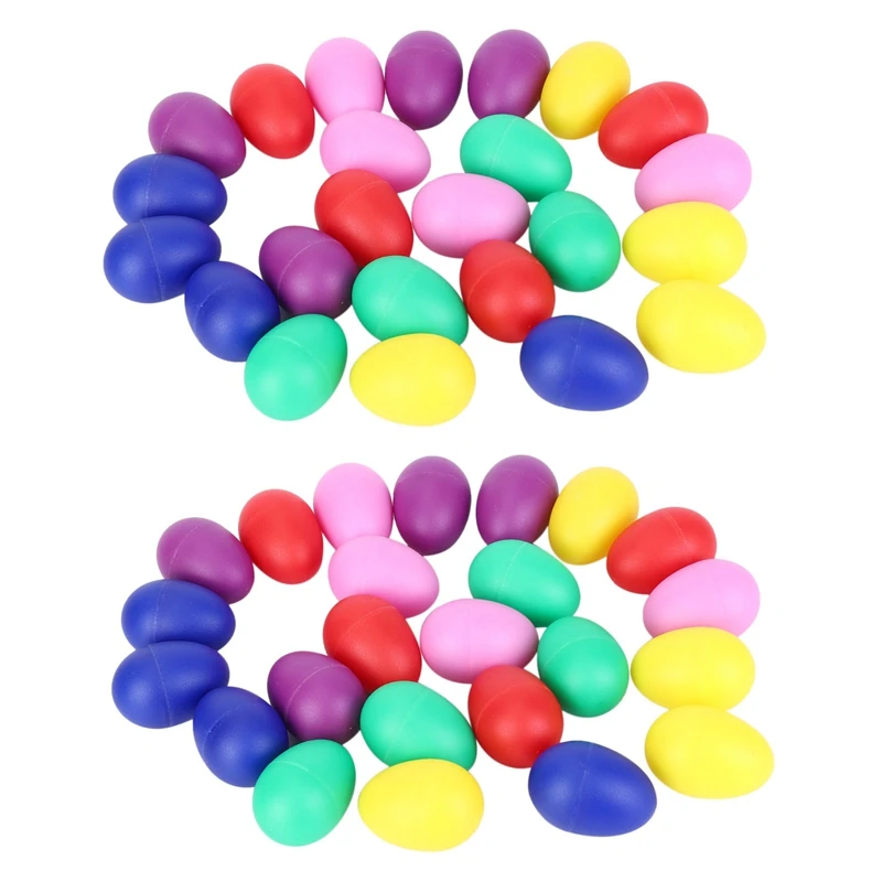 48 Pieces Egg Shaker Set Easter Eggs Maracas Eggs Musical Eggs Plastic Eggs For Easter Party Favours Party, 6 Colors
48 Pieces Egg Shaker Set Easter Eggs Maracas Eggs Musical Eggs Plastic Eggs For Easter Party Favours Party, 6 Colors