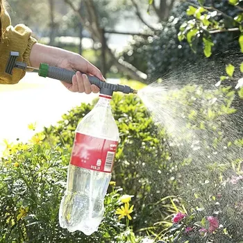 Watering Irrigation High Sprayer Water Pressure Flower Garden Gun Sprayer Head Juice Bottles Interface Plastic Trolley Spray