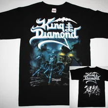 King Diamond Abigail Mercyful Fate Heavy Metal Accept Saxon New Black T-Shirt