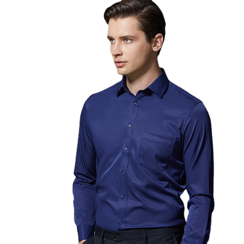 Long Sleeve Shirt Men Style New Stretch Fashion Solid Plain Black White Shirt Vetements Men Button Down Smart Casual Dress
Long Sleeve Shirt Men Style New Stretch Fashion Solid Plain Black White Shirt Vetements Men Button Down Smart Casual Dress