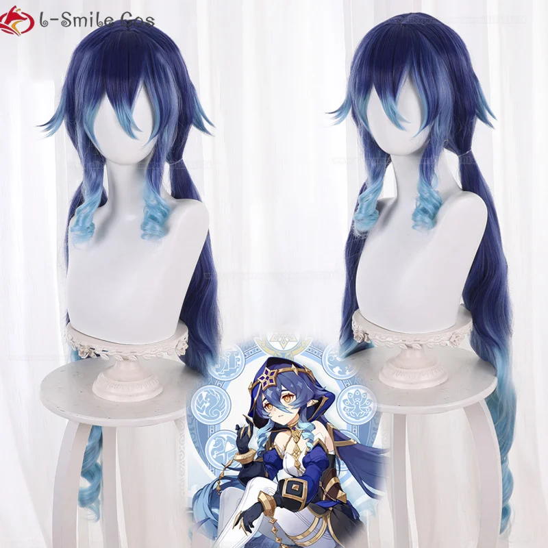 Game Genshin impact Layla Cosplay Wig Layla Wig 100cm Long Curly Hair Blue Gradient Heat Resistant Hair Party Wigs + Wig Cap
Game Genshin impact Layla Cosplay Wig Layla Wig 100cm Long Curly Hair Blue Gradient Heat Resistant Hair Party Wigs + Wig Cap