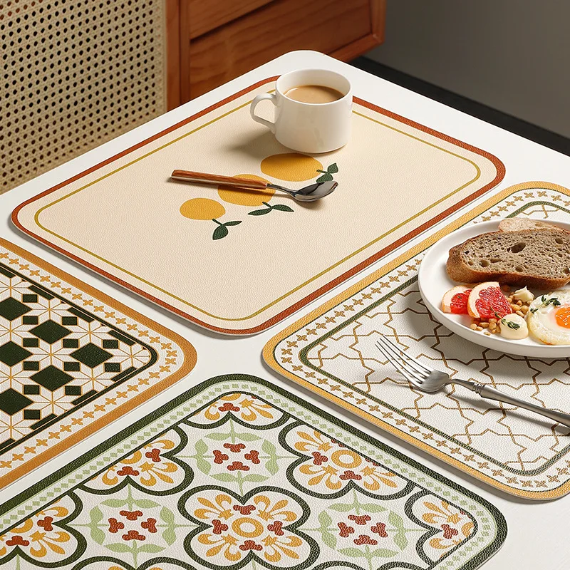 High-grade Heat Insulation Mat Dining Table Western Food Mat Household Waterproof And 0il-proof PVC Light Luxury Style
High-grade Heat Insulation Mat Dining Table Western Food Mat Household Waterproof And 0il-proof PVC Light Luxury Style