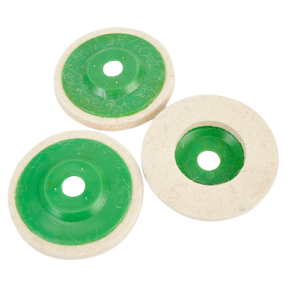 

10pcs 100mm Wool Buffing Polishing Wheels Felt Pad 4 Inch Buffer Polish Discs Angle Grinder For Metal Marble Glass Ceramics