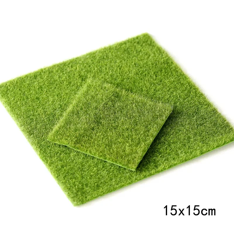 1PC 15*15 Green Micro Landscape Decoration Mini Fairy Garden Simulation Artificial Fake Moss Decorative Lawn Turf Green Grass
1PC 15*15 Green Micro Landscape Decoration Mini Fairy Garden Simulation Artificial Fake Moss Decorative Lawn Turf Green Grass