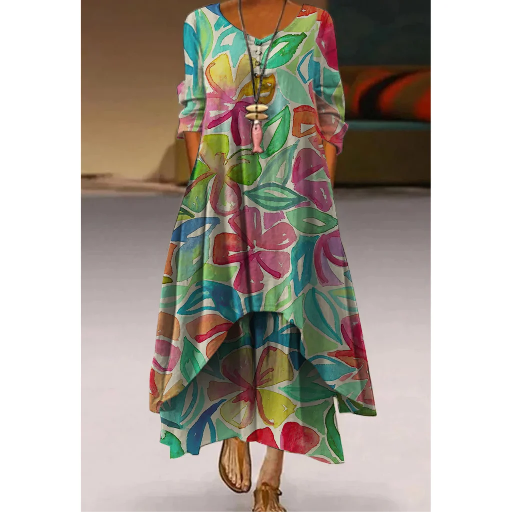 Natural Printed Long Skirt Ladies Fashion Femme Vestido Sexy Dress Women Party Evening Casual Elegant Loose Commuting Clothing
Natural Printed Long Skirt Ladies Fashion Femme Vestido Sexy Dress Women Party Evening Casual Elegant Loose Commuting Clothing