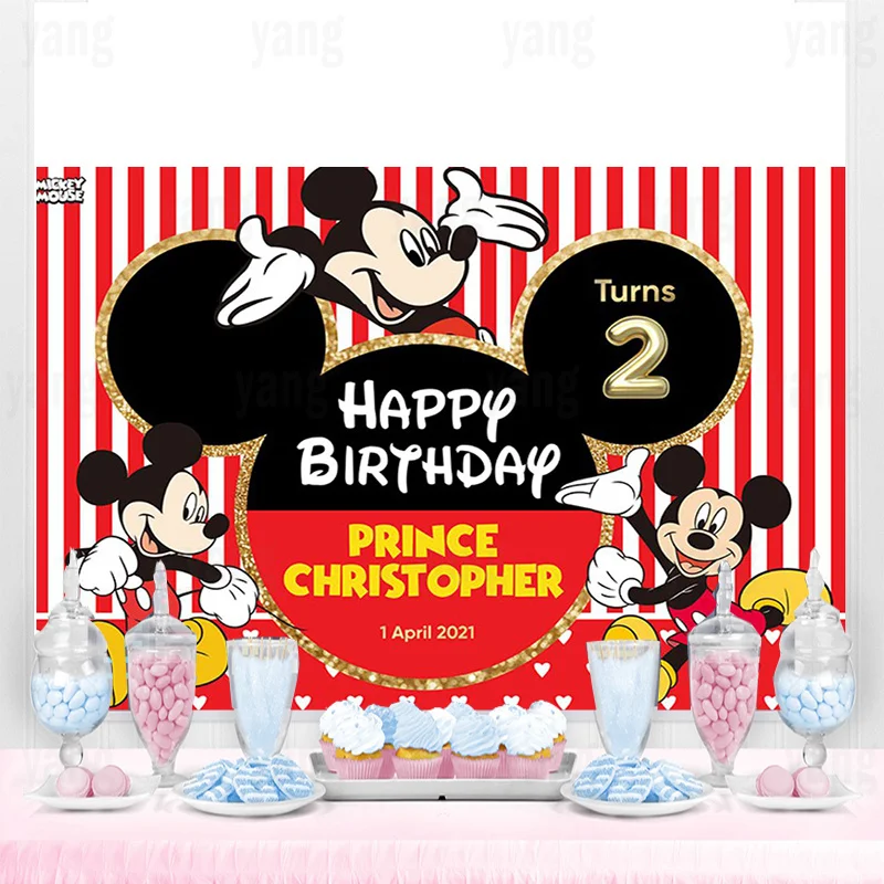 Disney Red Prince Mickey Mouse Backdrop Party Supplies Photography Backdrop Birthday Background Girls Boys Decoration
Disney Red Prince Mickey Mouse Backdrop Party Supplies Photography Backdrop Birthday Background Girls Boys Decoration