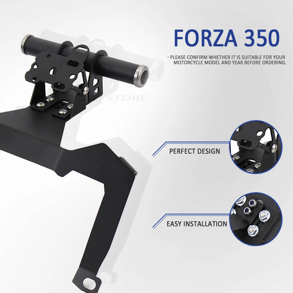 Подходит для Honda Forza 350 125 2020-2022 кронштейн мотоцикла GPS-навигация USB-зарядка