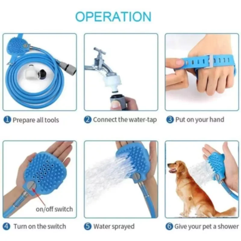 Pet Dog Bath Head Tool Comfortable Massager Shower Head Tool Cleaning Washing Sprayer Scrubber 2 in 1 Dog Brush Pet Bathing
Pet Dog Bath Head Tool Comfortable Massager Shower Head Tool Cleaning Washing Sprayer Scrubber 2 in 1 Dog Brush Pet Bathing