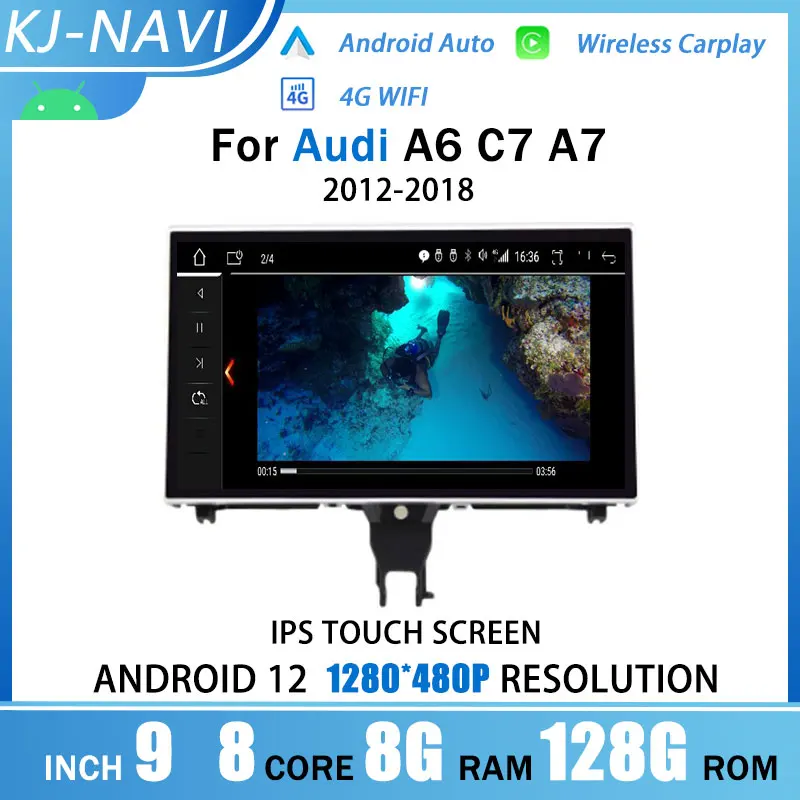 9" Android 12 For Audi A6 C7 A7 2012-2018 Car Multimedia Player Auto Stereo Radio WIFI 4G Carplay BT IPS Touch Screen GPS Navi
9" Android 12 For Audi A6 C7 A7 2012-2018 Car Multimedia Player Auto Stereo Radio WIFI 4G Carplay BT IPS Touch Screen GPS Navi
