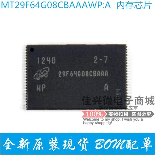 1PCS/lot MT29F64G08CBAAAWP-ITZ:A TSOP48 FLASH 64GB 29F64G08CBAAA MT29F64G08CBAAA 29F64G08 100% original fast delivery in stock
1PCS/lot MT29F64G08CBAAAWP-ITZ:A TSOP48 FLASH 64GB 29F64G08CBAAA MT29F64G08CBAAA 29F64G08 100% original fast delivery in stock