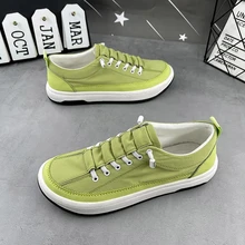 2023 Men Canvas Shoes Casual Shoes Street Fashion Youth Flat Skate Shoes Sneakers Loafers New Summer Breathable Comfortable Wild